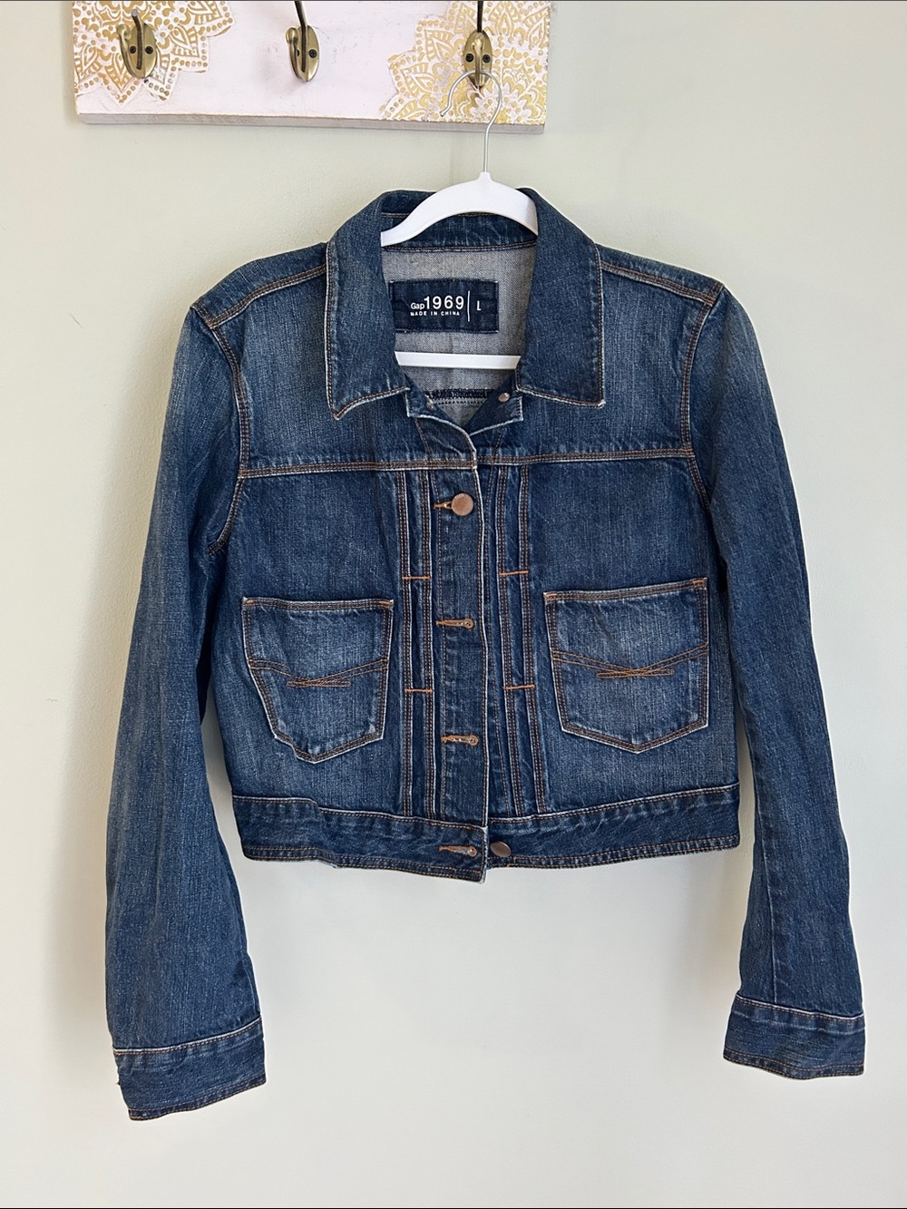 GAP Dark Blue Denim Jean Jacket - Women's